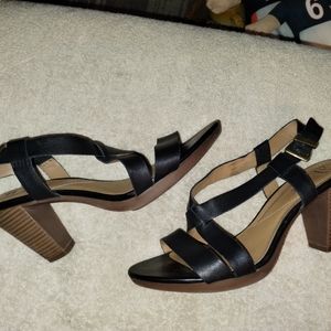 Clark's heel sandals. Size 10